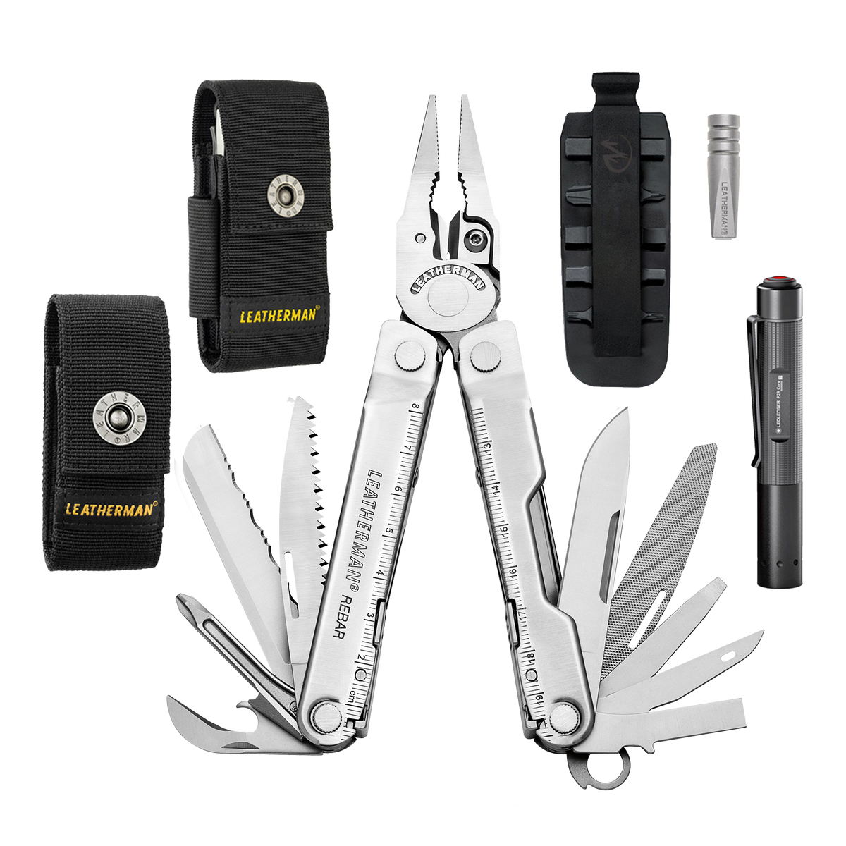 KIT REBAR<sup>®</sup> CON 5 PUNTAS, ADAPTADOR Y LINTERNA