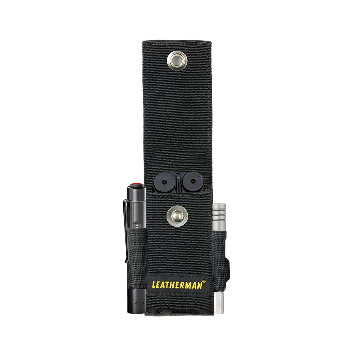 Kit de WAVE+ Negra Leatherman con Linterna P2R Core Ledlenser y Matraca Leatherman