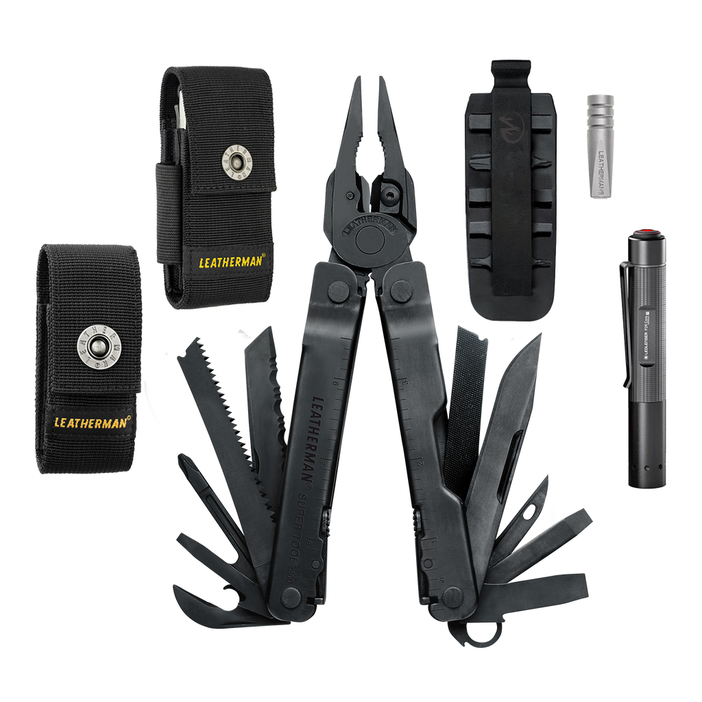 KIT SUPER TOOL 300<sup>®</sup> CON PUNTAS, EXTENSIÓN Y LINTERNA