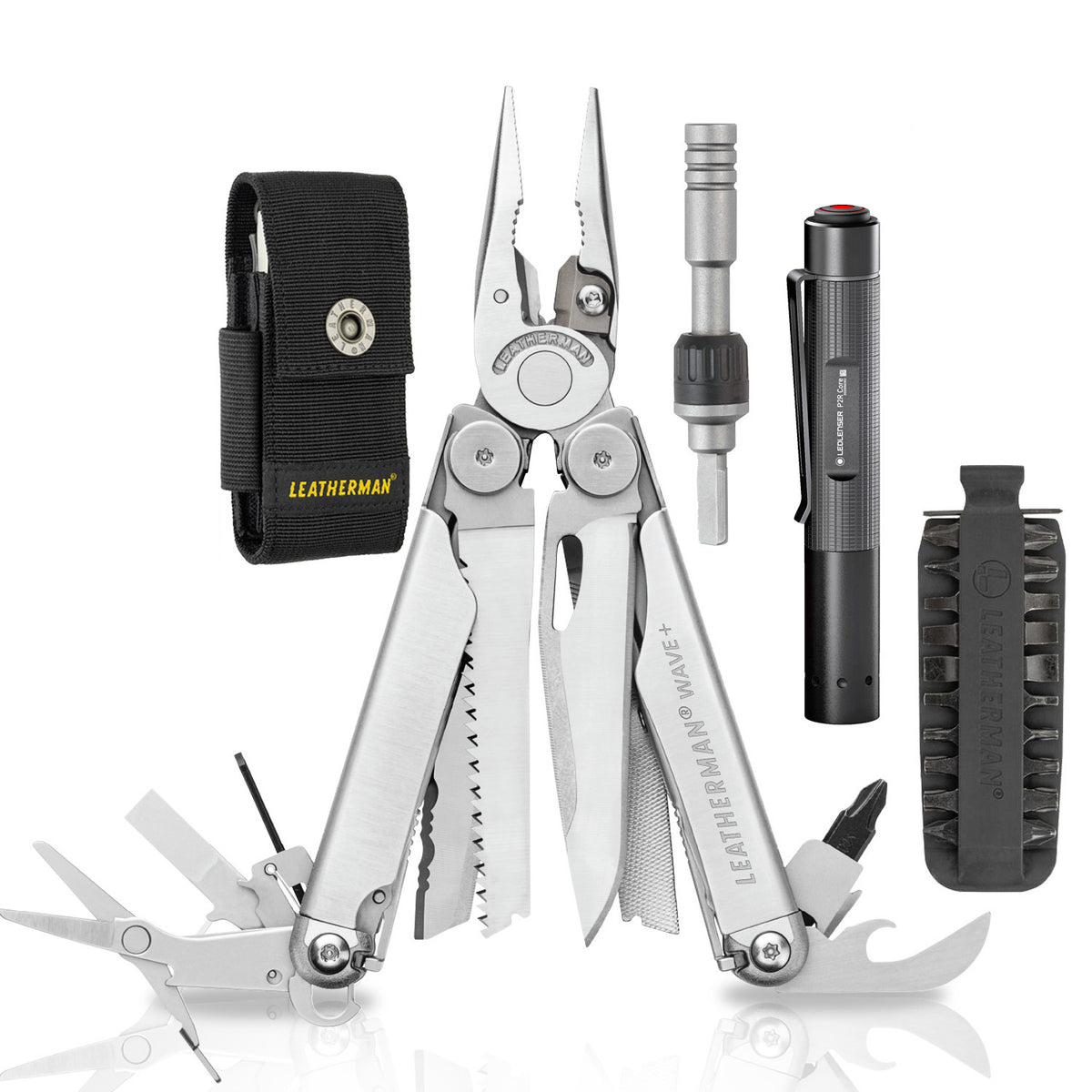 Kit WAVE<sup>®</sup>+ con 11 Puntas, Matraca y linterna