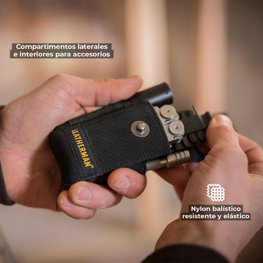 FUNDA DE NYLON CON BOLSILLOS