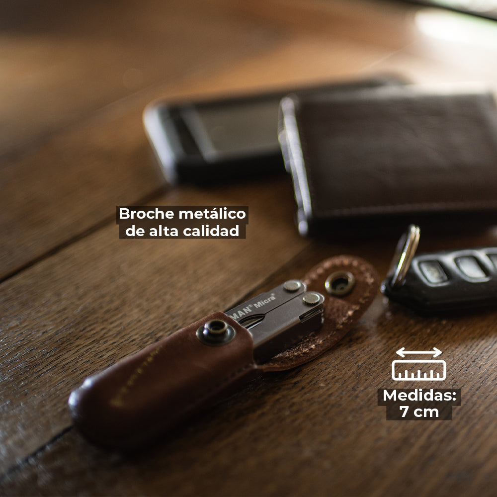 FUNDA DE PIEL CAFÉ