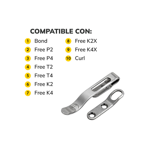 Clip y Aro para Multiherramientas Free Plata Leatherman