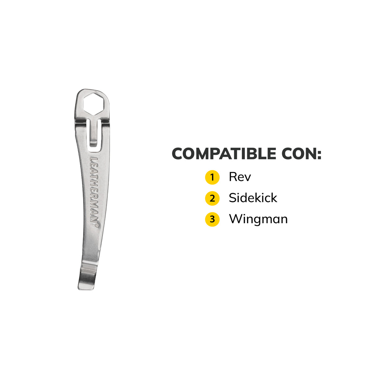 CLIP DE BOLSILLO (Wingman<sup>®</sup>, Rev<sup>®</sup>, Sidekick<sup>®</sup>)