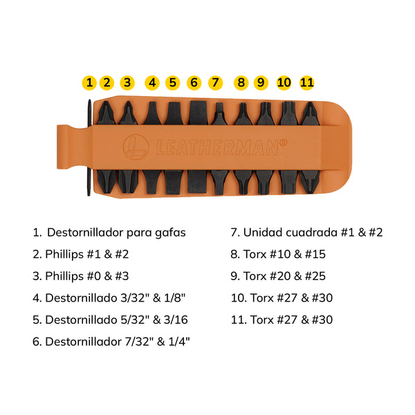 KIT DE 11 PUNTAS INTERCAMBIABLES