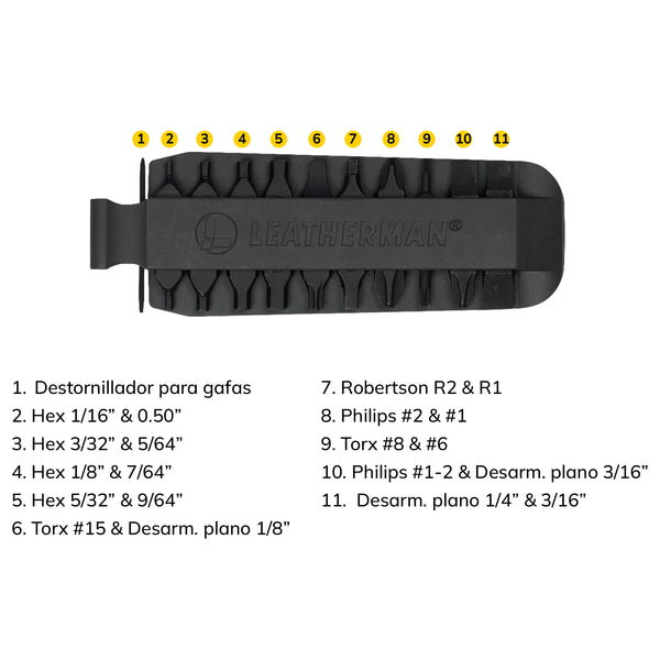 KIT DE 11 PUNTAS INTERCAMBIABLES