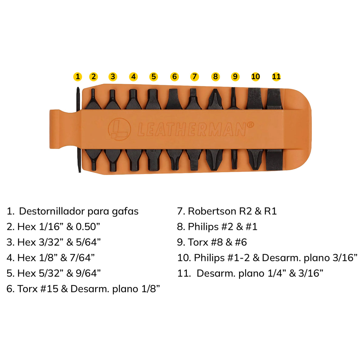 KIT DE 11 PUNTAS INTERCAMBIABLES