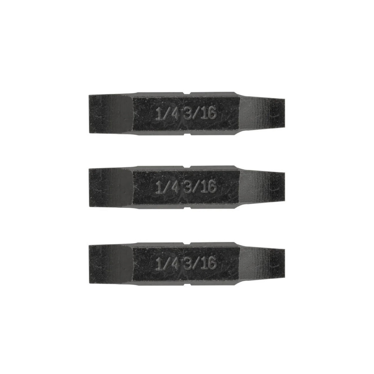 KIT DE 3 PUNTAS PLANAS DE 1/4" y 3/16"